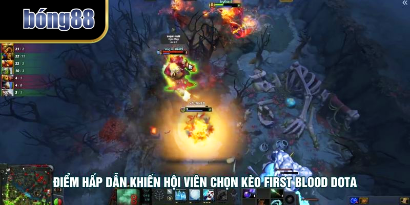 Điểm hấp dẫn khiến hội viên chọn kèo first blood dota